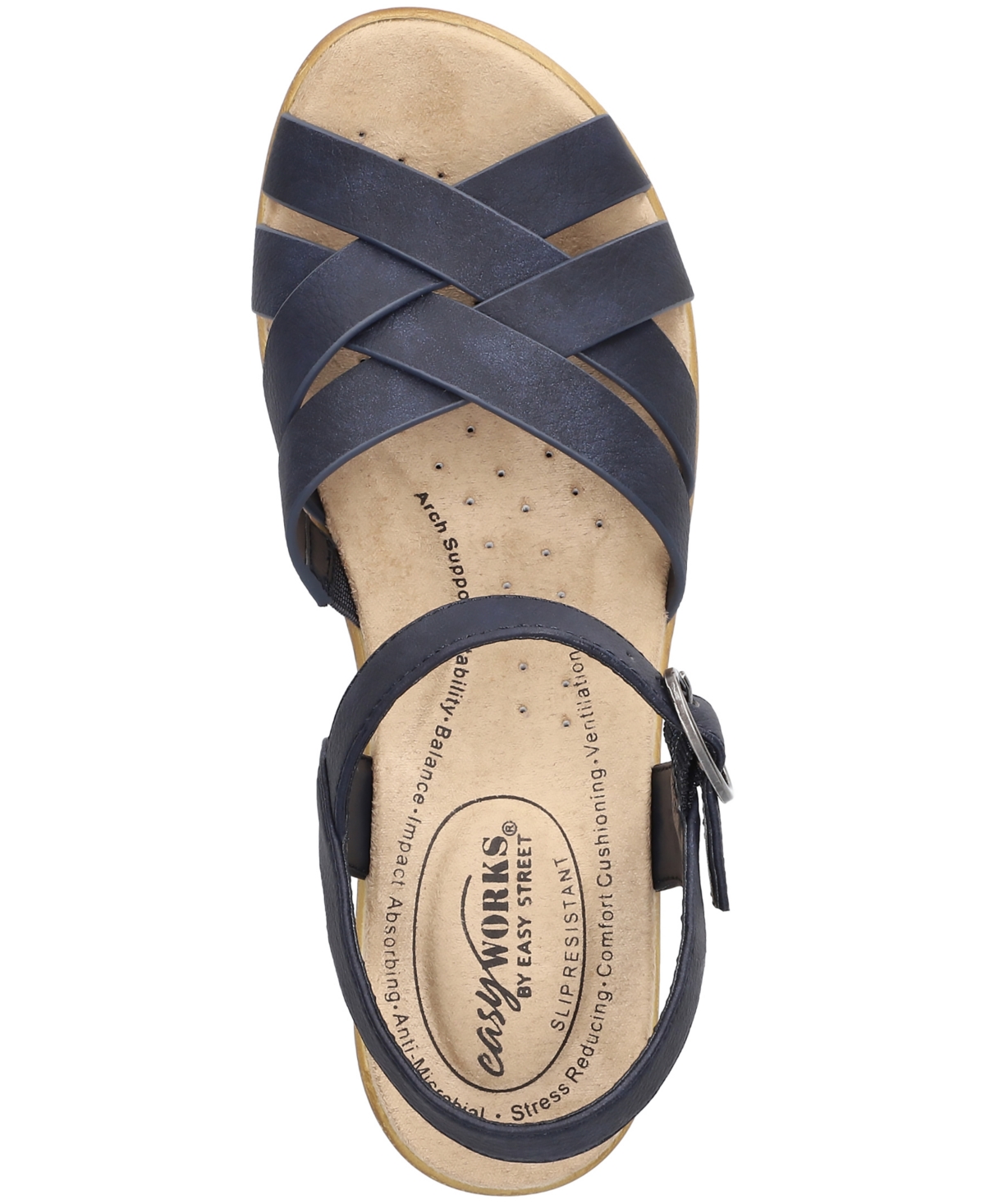 EASY STREET EASY WORKS MIYAH SLIP-RESISTANT SANDALS 