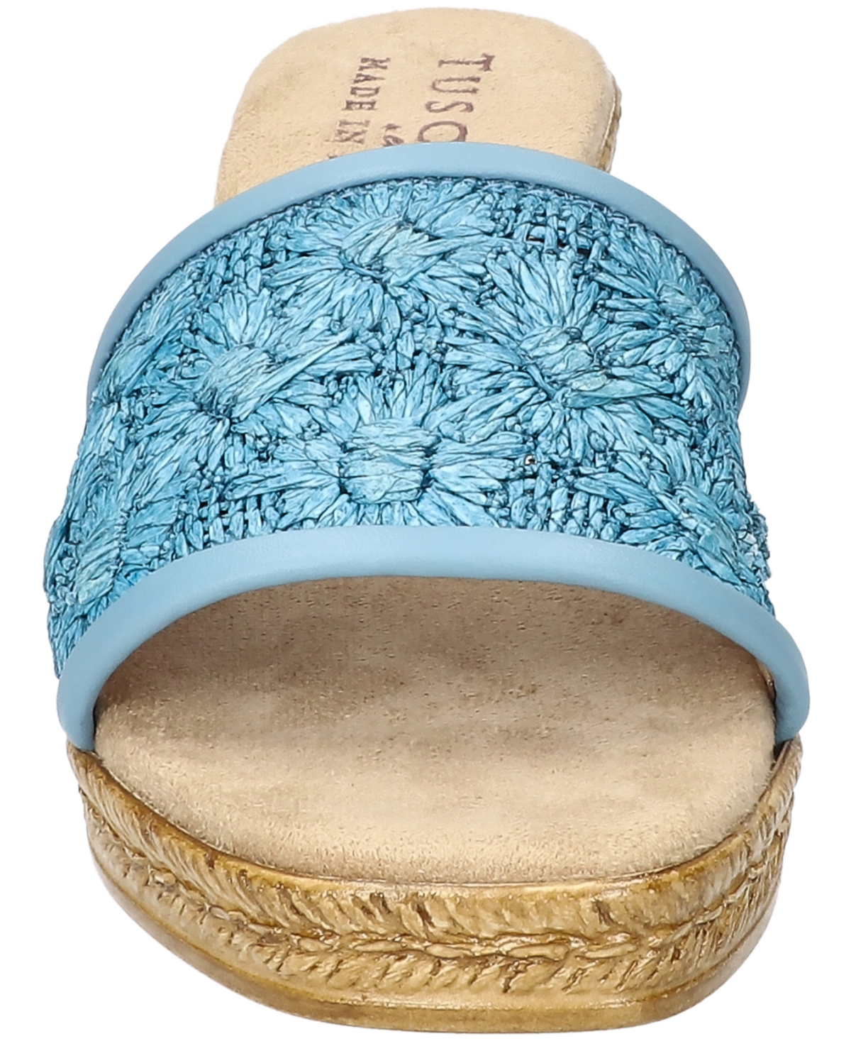 Shop Easy Street Women's Ricci Wedge Heel Sandals In Denim