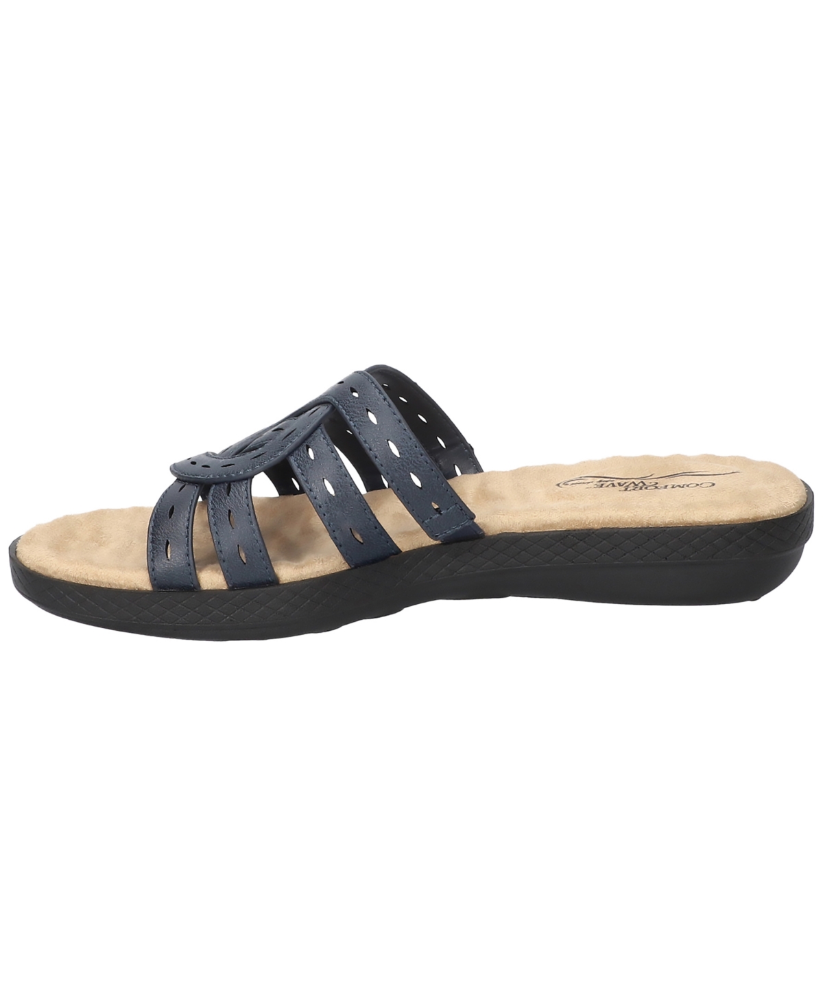 Shop Easy Street Women's Cammie Slide Slip-on Sandals In Navy