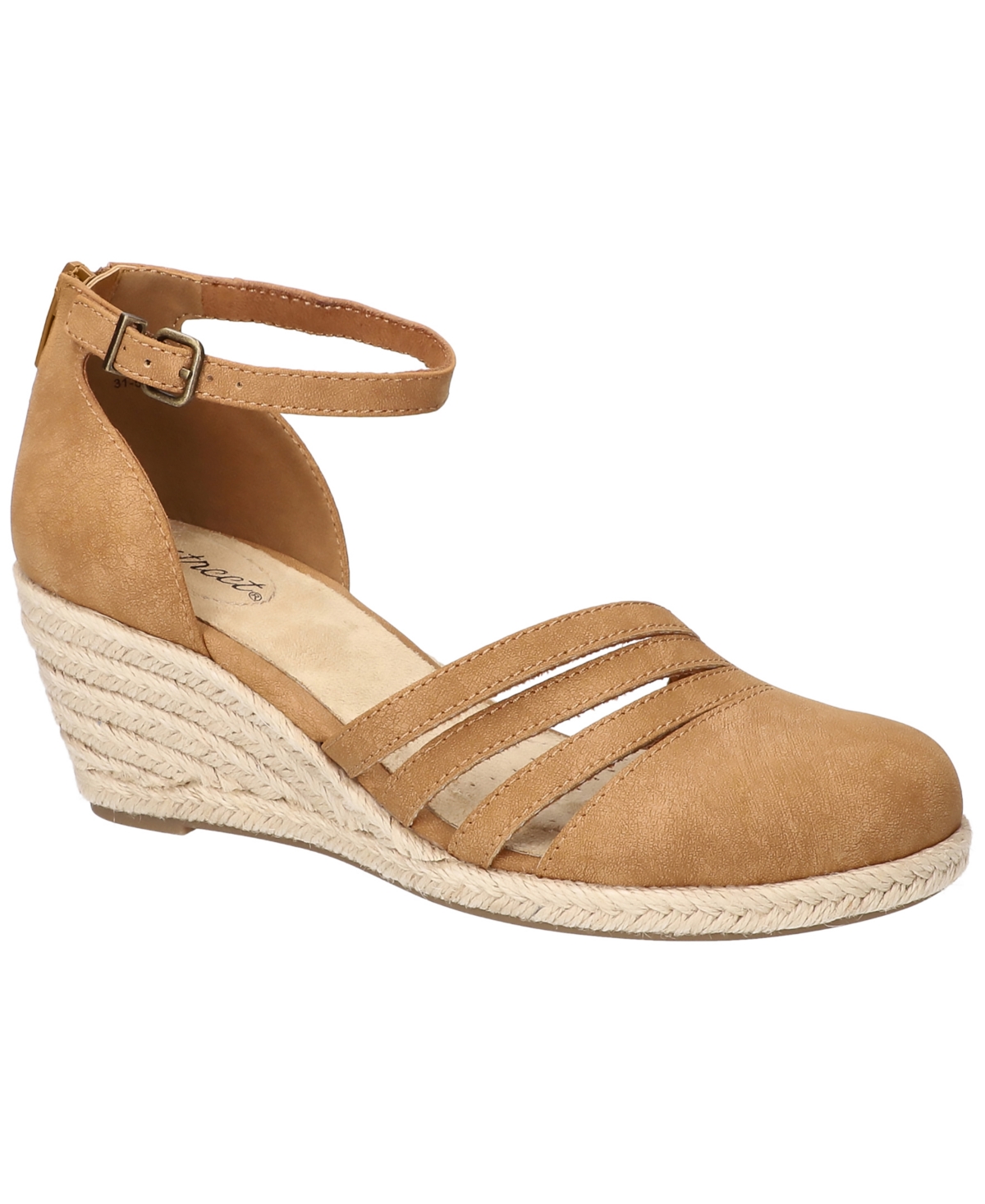 Shop Easy Street Women's Daytona Espadrille Wedge Sandals In Tan