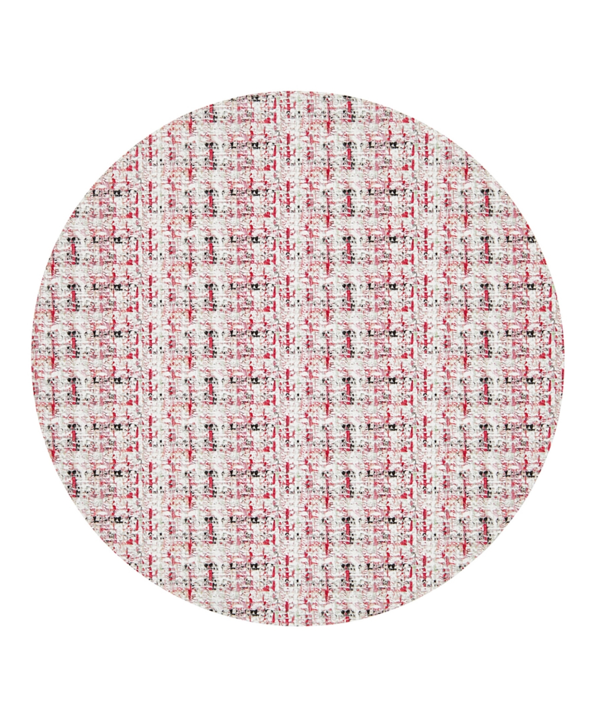 Mode Living Coquette Placemats, Set Of 4 In Natural And Magenta
