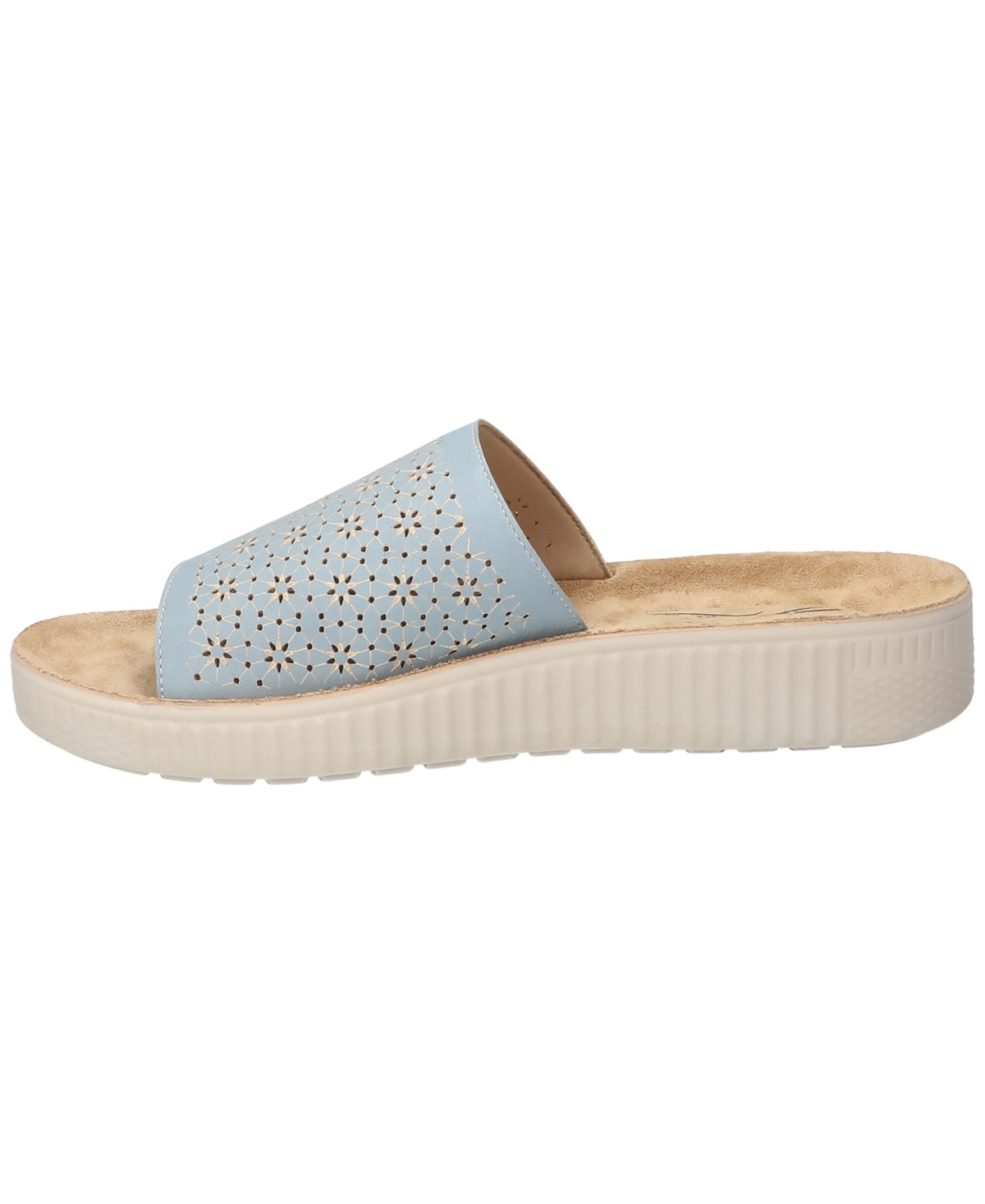 Easy Street Ivey Platform Sandal In Light Blue
