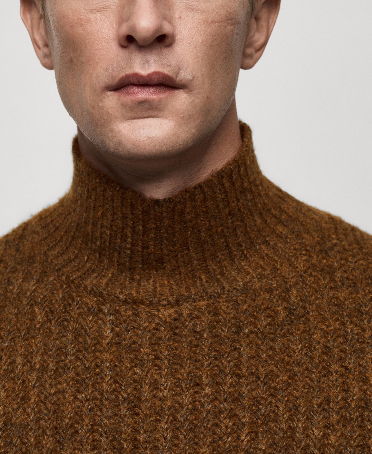 Mango Men's Ribbed-Knit Sweater