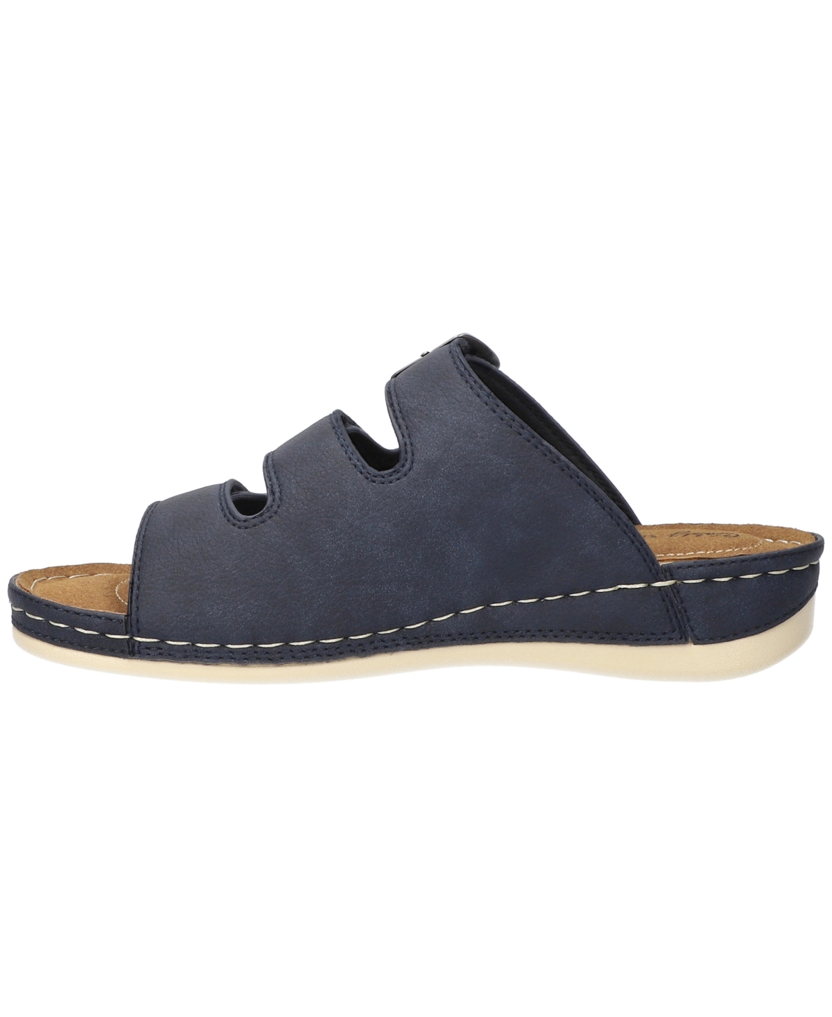 Shop Easy Street Women's Pinterry Comfort Slide Sandals In Navy