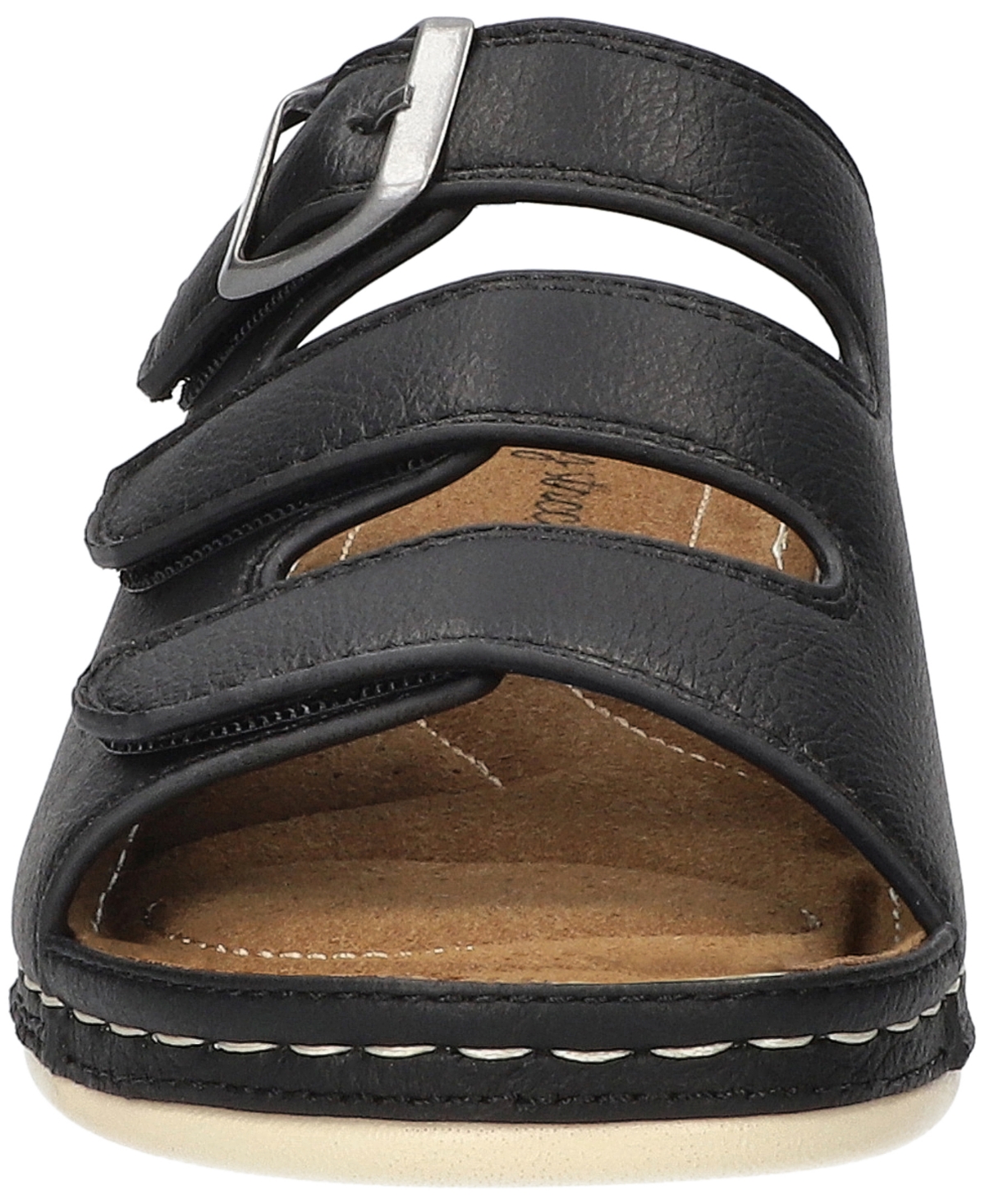 Shop Easy Street Women's Pinterry Comfort Slide Sandals In Black