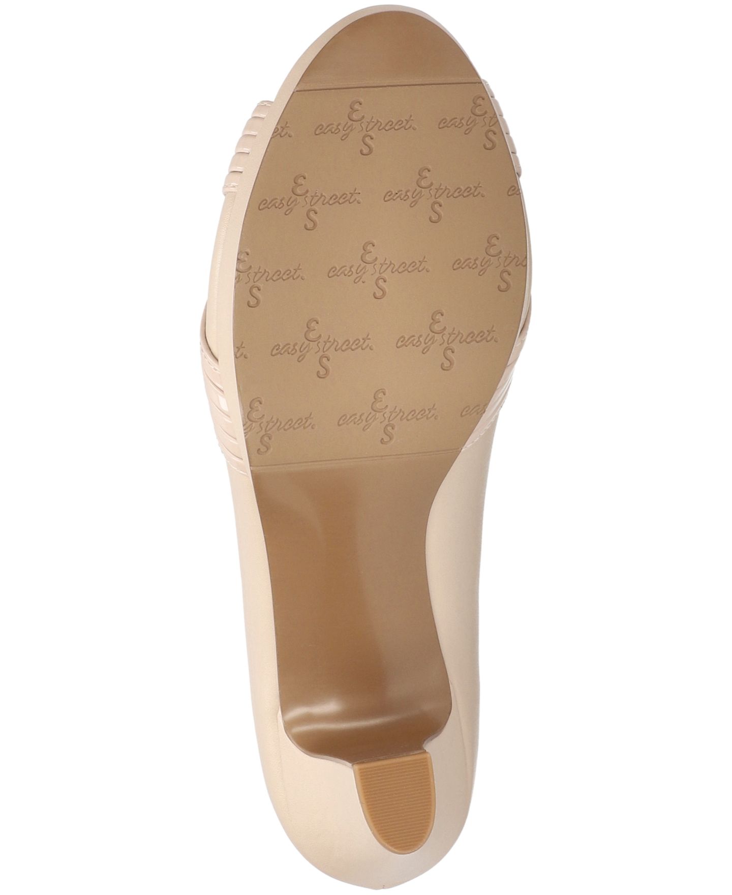 Женские туфли Easy Street Lavish Slip-On Platform Pumps, цвет: Телесный — фото 5