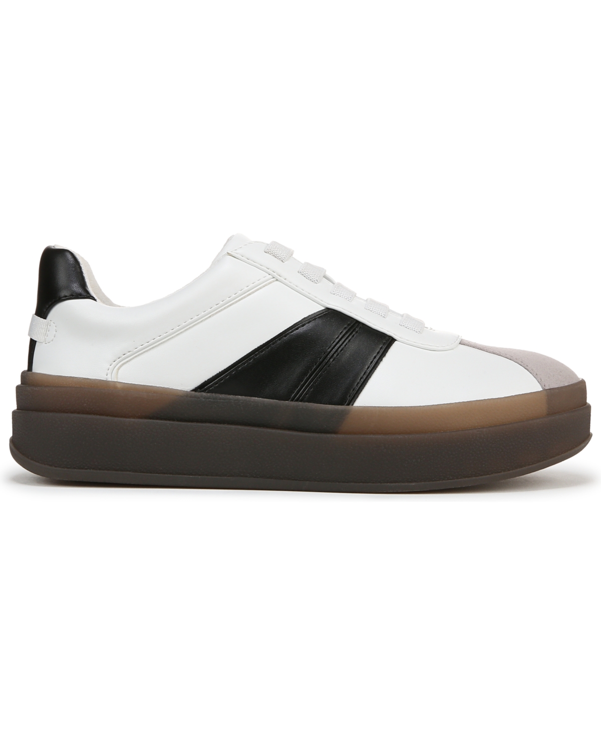 Franco Sarto Women's Vinto Lace Up Platform Sneakers In White Faux Leather