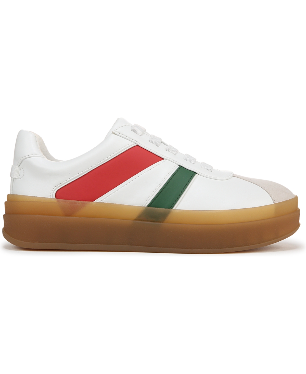 Franco Sarto Women's Vinto Lace Up Platform Sneakers In Red,green,white Faux Leather