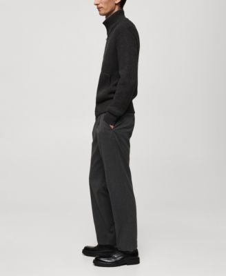 Men's Regular-Fit Pleated Trousers