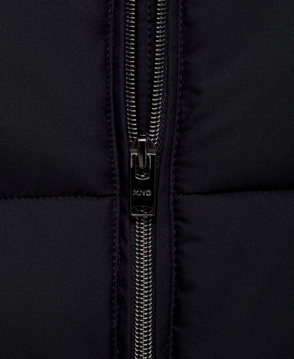 Mango Men's Water-repellent Quilted Vest In Dark Navy