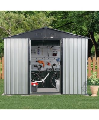  Metal Storage Shed with Window (8' x 4)