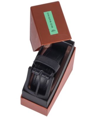 Mio Marino Men's Solid Casual Prong Belt