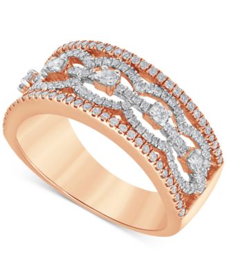 Macy's - Diamond Band (5/8 ct. t.w.) in 10k Rose Gold