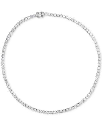 Macy's - Diamond Tennis Necklace (15 ct. t.w.) in 14k White Gold