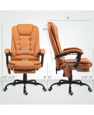 7-Point Vibrating Massage Office Chair with High Back