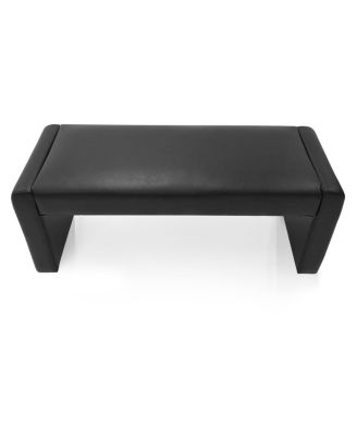 47" Faux Leather Upholstered Bedroom Waterfall Benches