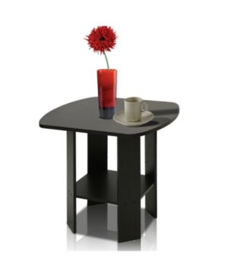 Industrial Square End Side Sofa Table Coffee Tray Night Stand W/2-Tier Storage Shelf for Living Room Bedroom Home Office