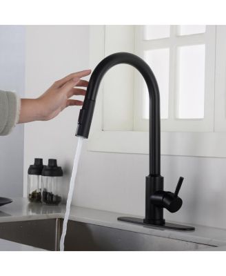 Touch-Activated Kitchen Faucet with Pull-Down Sprayer and Easy Installation
