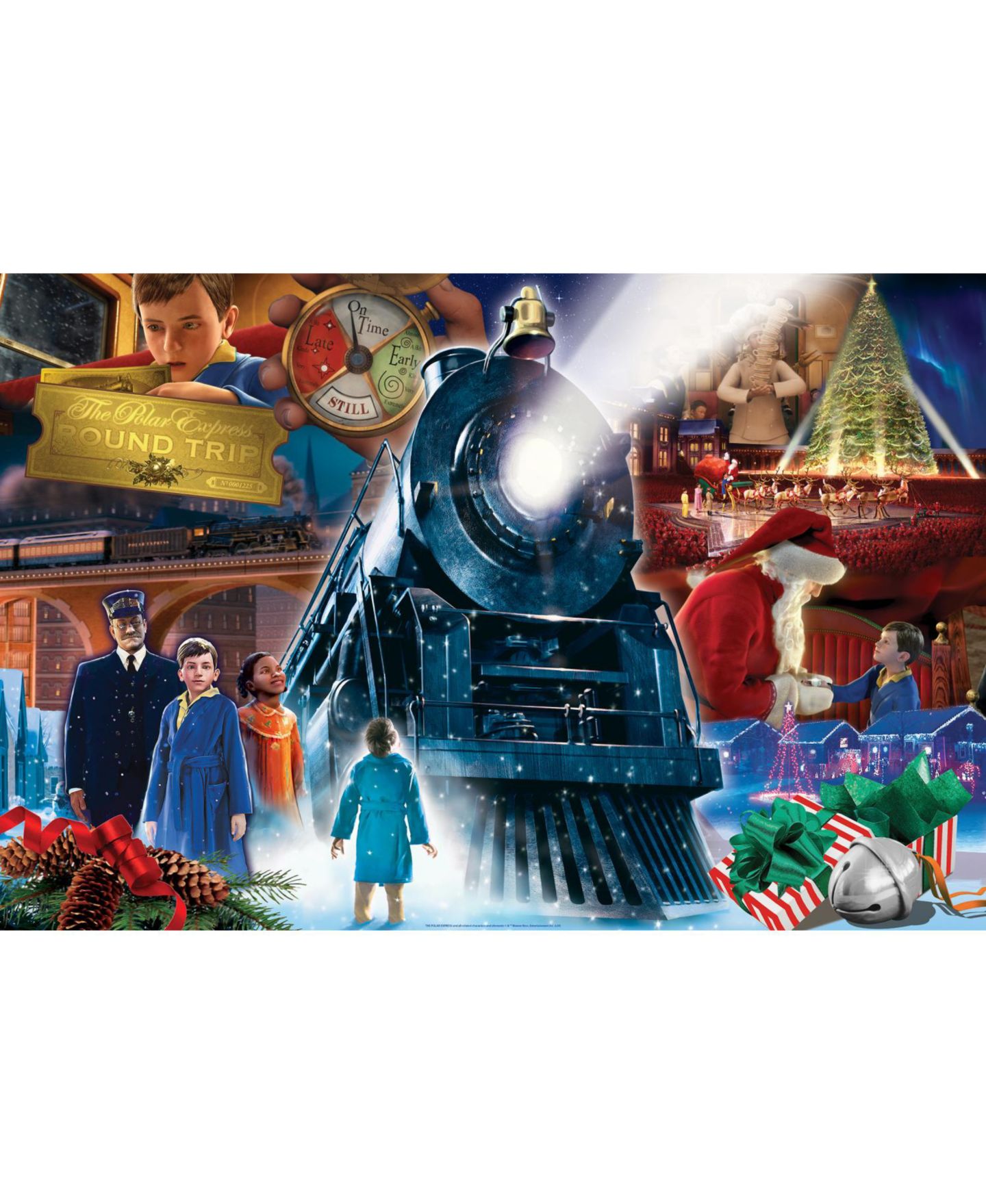 Детский пазл MasterPieces Puzzles The Polar Express 48-Piece Giant Floor Puzzle, Ages 3+ — фото 2