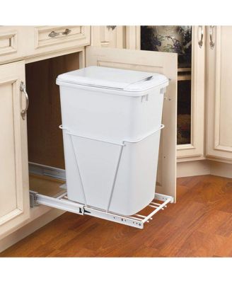 Single Pullout 35 qt. Sliding Trash Can for Kitchen Cabinet, RV-12PB