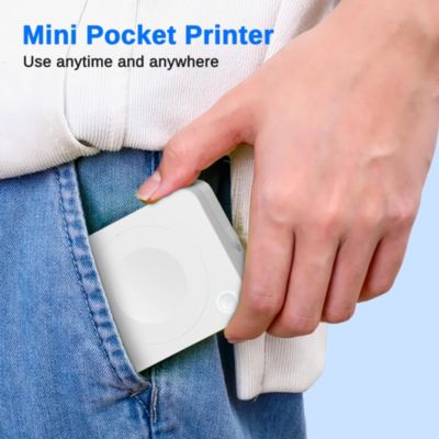 Nelko PM230 Mini Bluetooth Sticker Printer – Portable Thermal Printer with 3 Paper Rolls, Templates for Phone/Tablet – Easy Labeling Anywhere