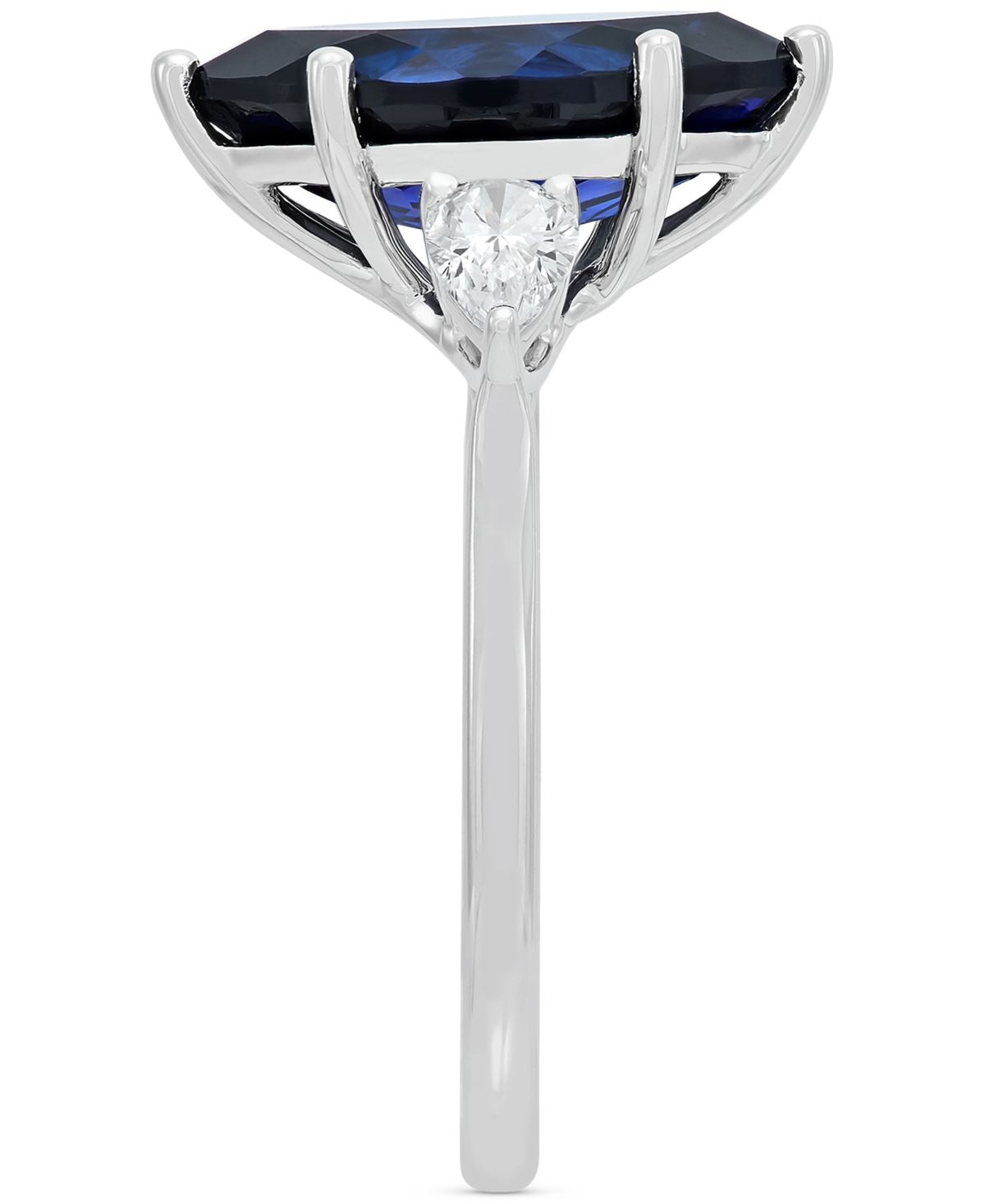 Grown With Love Lab Grown Ruby (3-1/3 Ct. T.w.) & Lab Grown Diamond (1/2 Ct. T.w.) Marquise Ring In 14k Gold (also I In Sapphire