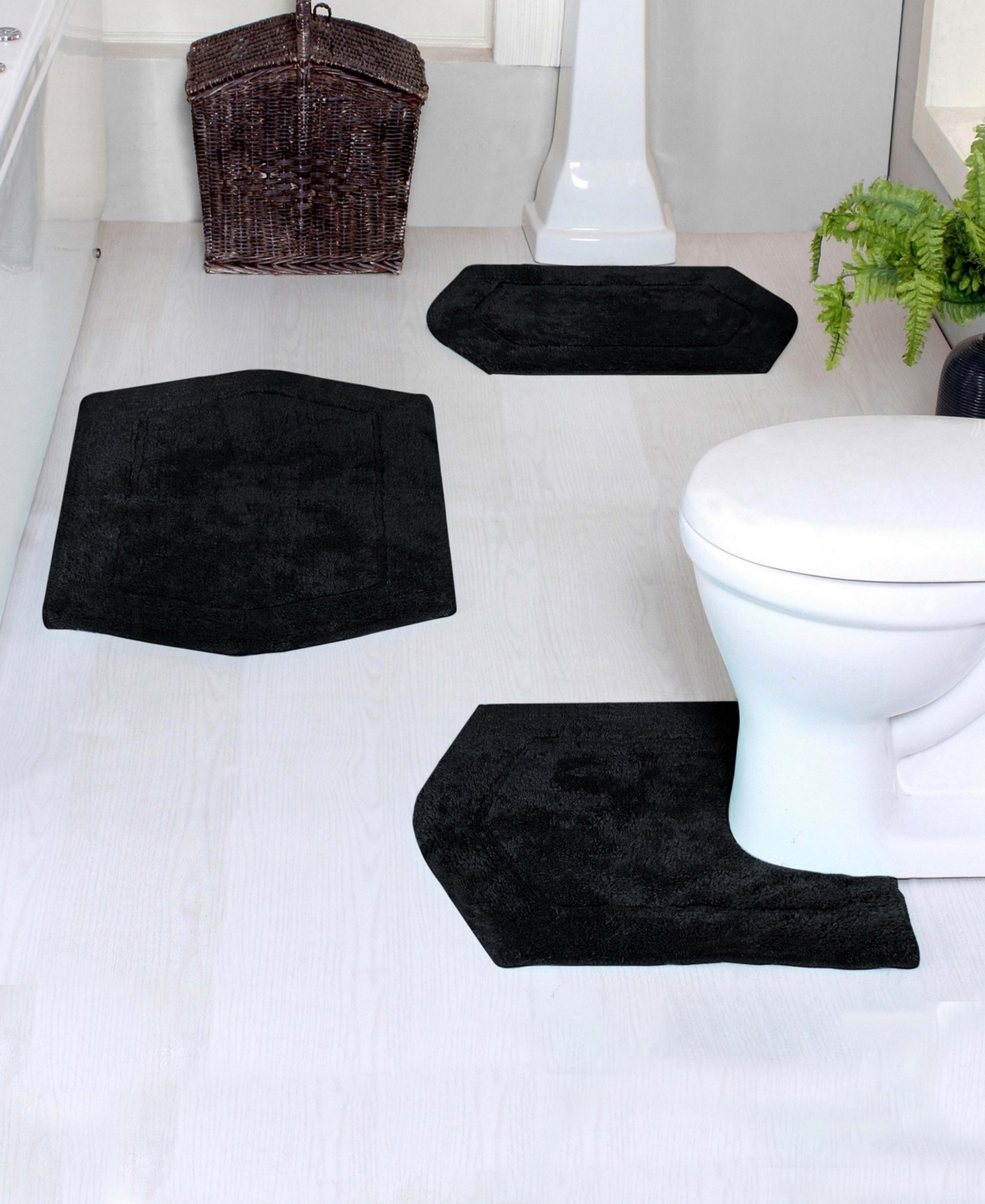 Home Weavers Waterford 3-Pc. Bath Rug Set