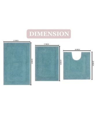 Classy 3-Pc. Bath Rug Set
