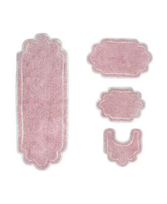 Allure Bathroom 4-Pc. Bath Rug Set