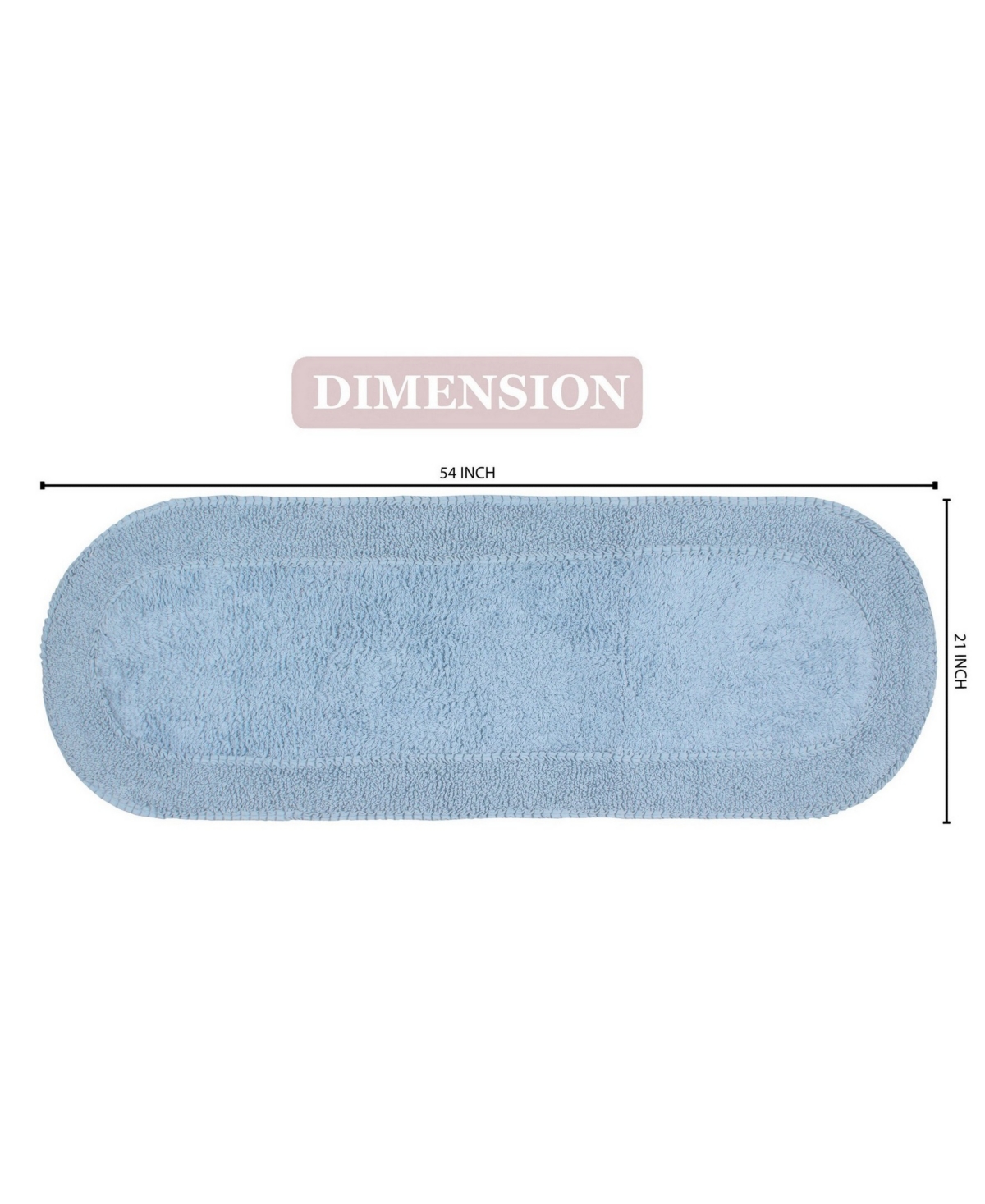 Home Weavers Double Ruffle Bath Rug
