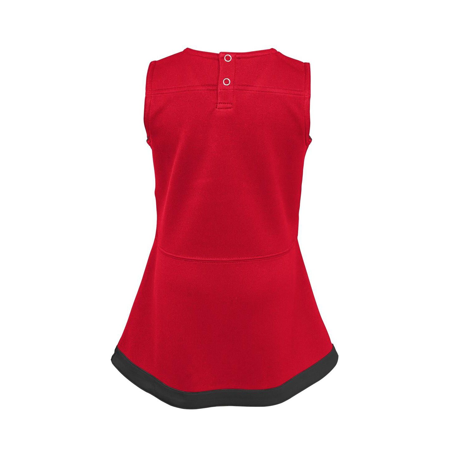 Платье Outerstuff Red Georgia Bulldogs Cheer Captain Jumper Dress для девочек — фото 2