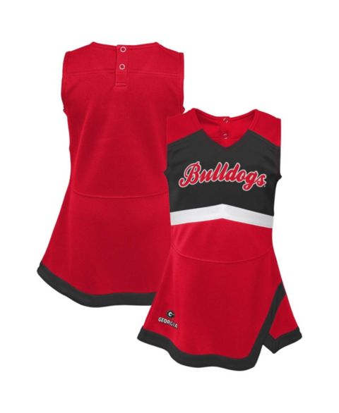 Платье Outerstuff Red Georgia Bulldogs Cheer Captain Jumper Dress для девочек