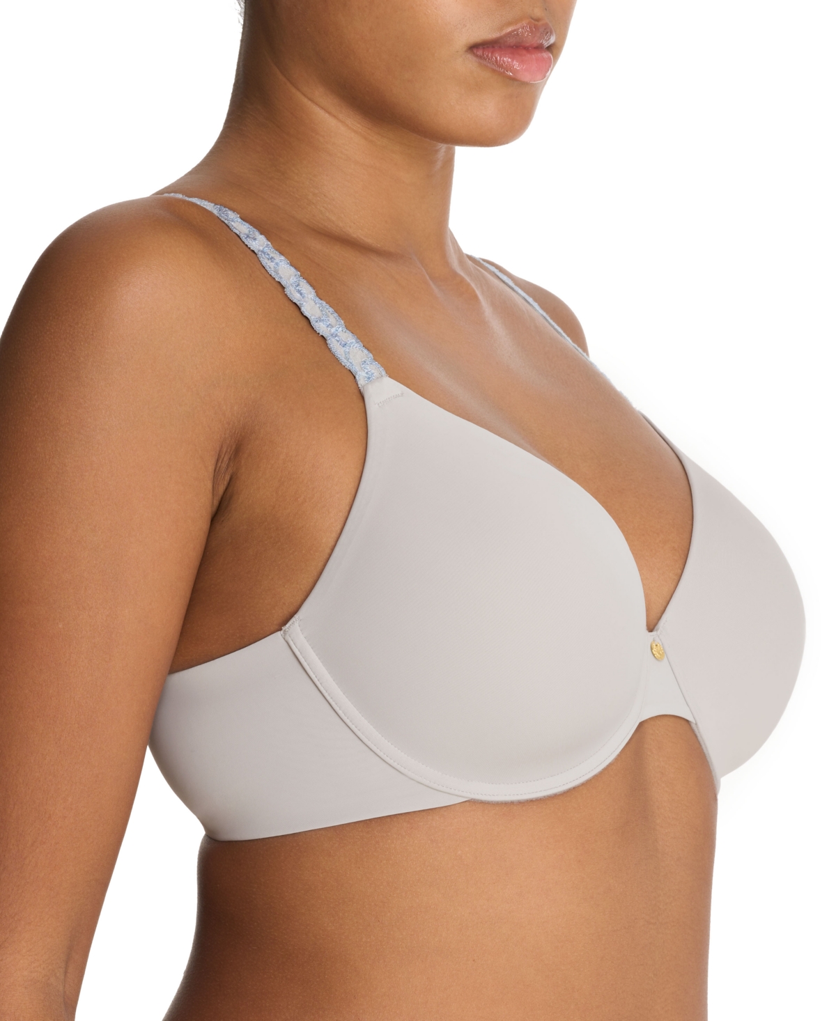Natori Pure Luxe Contour Underwire Bra In Vapor,misty Blue