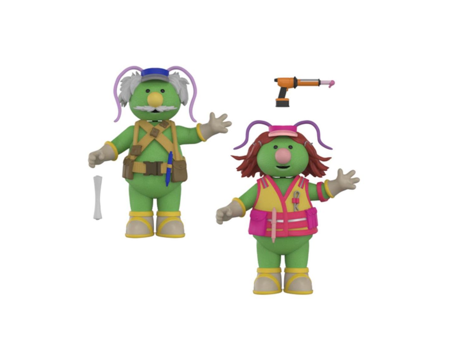 Детские фигурки Fraggle Rock Doozer with Cotterpin and Architect Articulated Collectible Action Figures, 2-Pack, Ages 8+, цвет: Open Miscellaneous — фото 1
