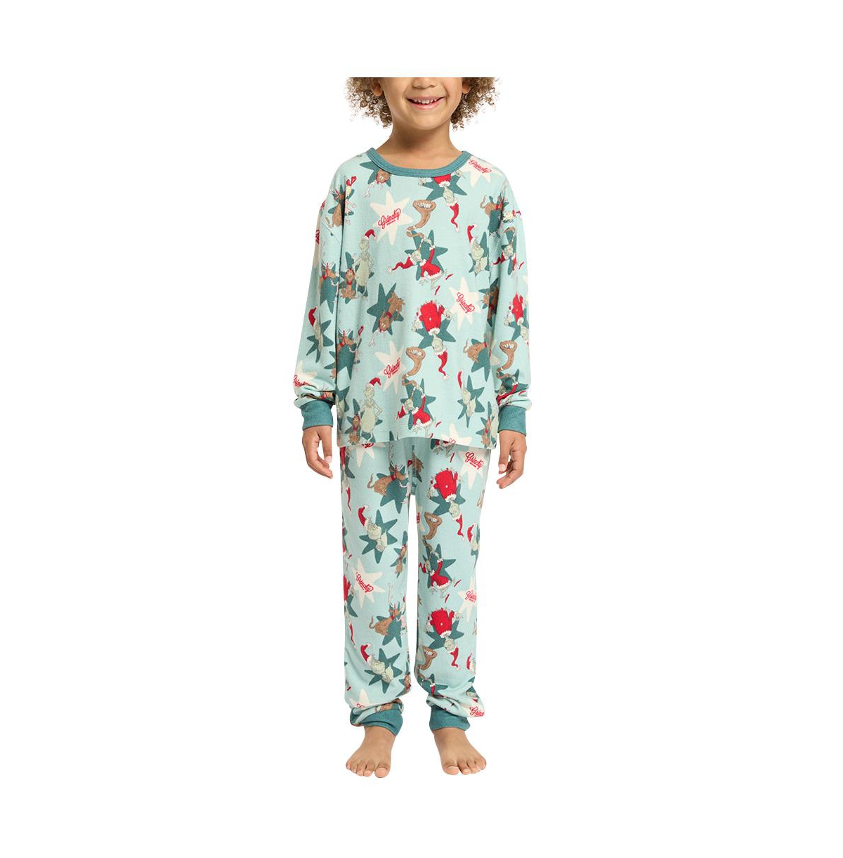 Cotton On Boys Freddy Long Sleeve Pyjama Set Licensed -grinch star