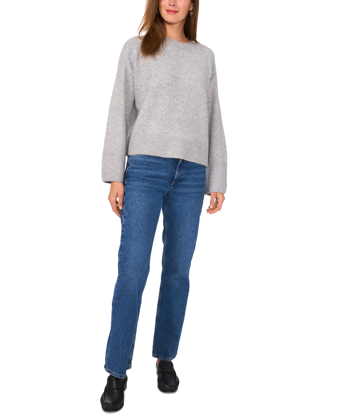 Vince Camuto Women's Crewneck Raglan-Sleeve Sweater