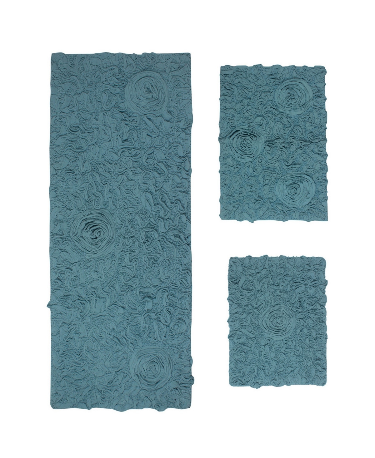 Home Weavers Bell Flower -Pc. Bath Rug Set