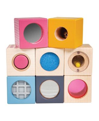 Bigjigs Wooden Sensory Blocks - Set of 8
