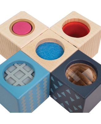 Bigjigs Wooden Sensory Blocks - Set of 8