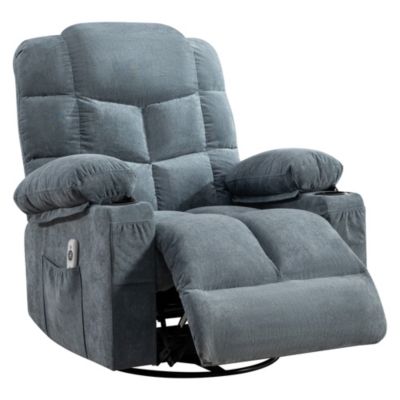 Recliner Chair Rocking Chairs for Adults with a Manual Massage and Heat