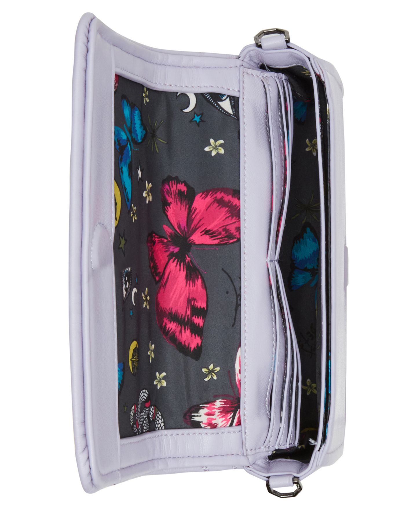 Женская сумка Betsey Johnson Heart Quilted Crossbody, цвет: Лавандовый — фото 4