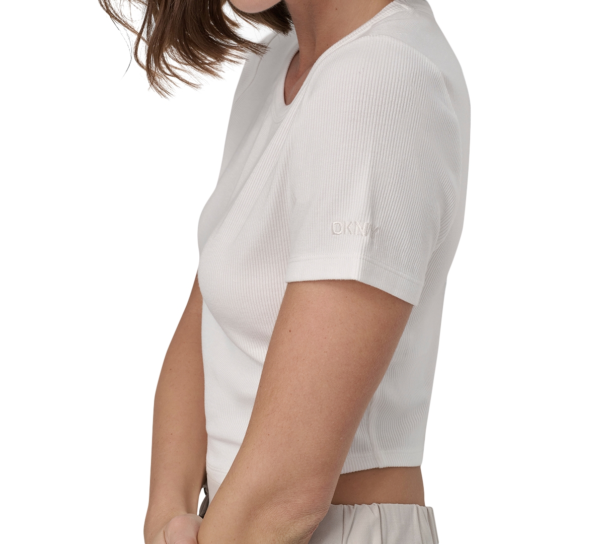 Dkny Sport Women's Ribbed Crop Top