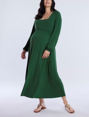 Maternity Long Sleeve Empire Waist Maxi Dress - Motherhood