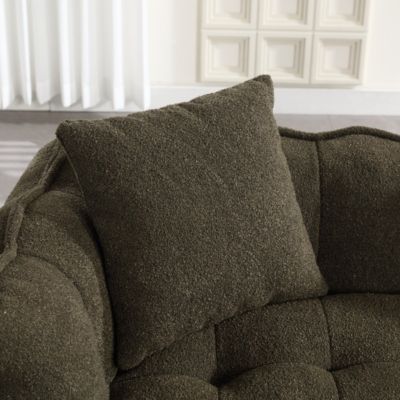 Two-Person Beanbag Chair with Foam Core, Comfortable Recliner Sofa for Gaming and TV