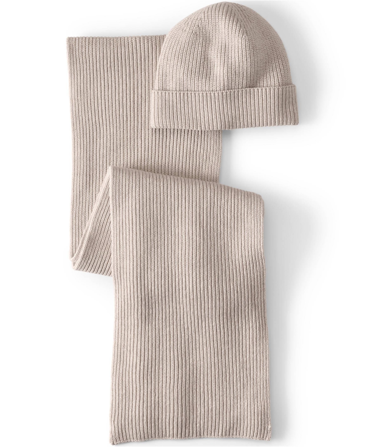 Drifter Scarf and Hat Set - Navy/fresh ivory stripe