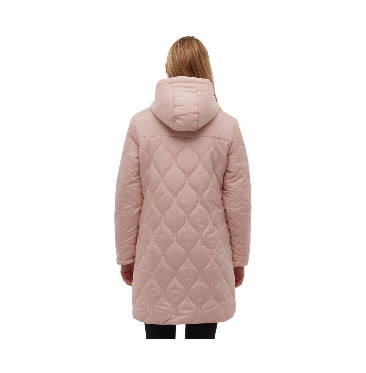 Bench Dna Women's Bench Dakoah Honeycomb Quilted Midi Jacket