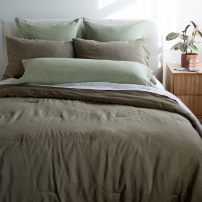 French Linen Body Pillow with removable Sham