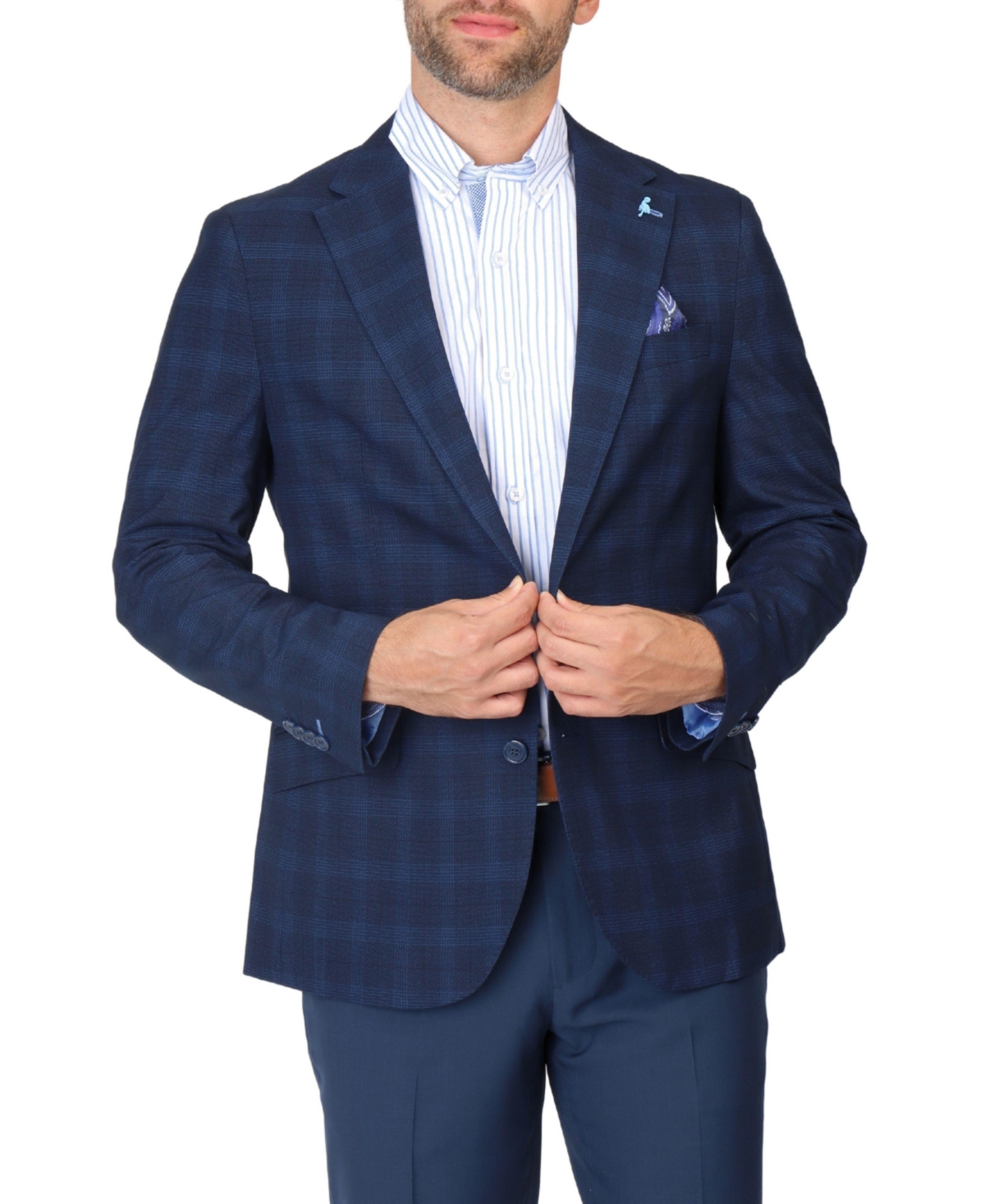 Tailorbyrd Men's Signature Glen Plaid Sportcoat