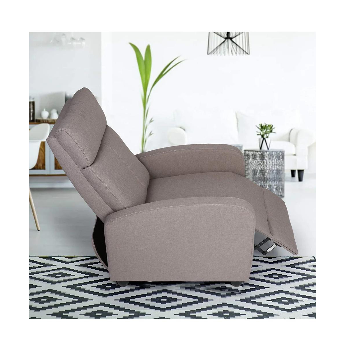 Slickblue Fabric Recliner Chair – Adjustable Single Sofa for Home Theater and Reading in Living Room & Bedroom