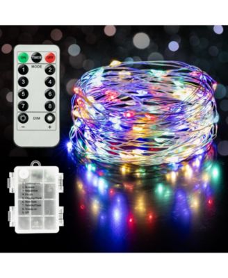Color Changing Fairy Lights USB Powered with Remote and Timer for Party Decor - 33 ft